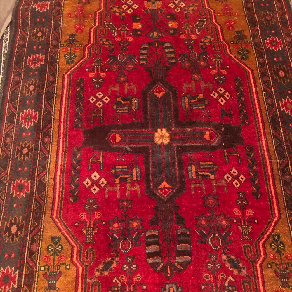 Vintage Afghan handmade Carpet